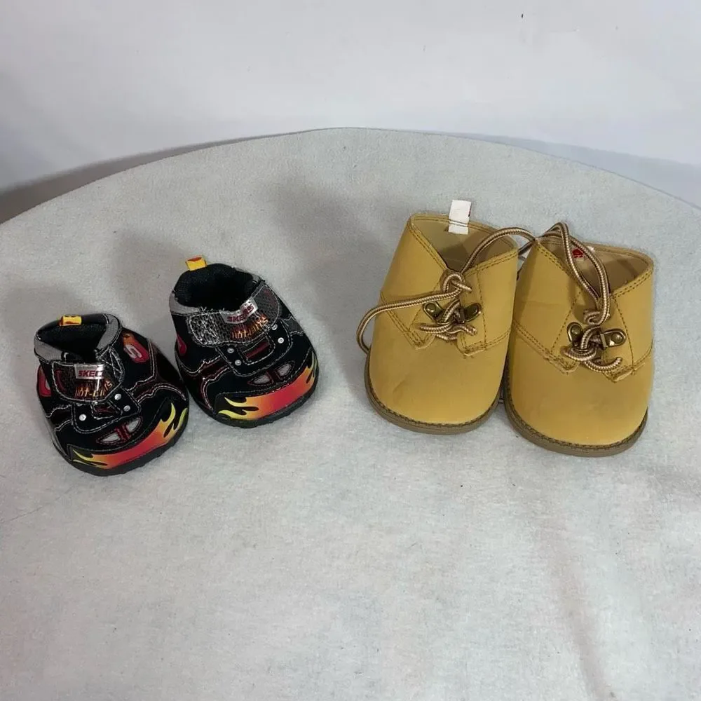 Build a Bear lot of shoes boots two pairs included Skechers BAB
